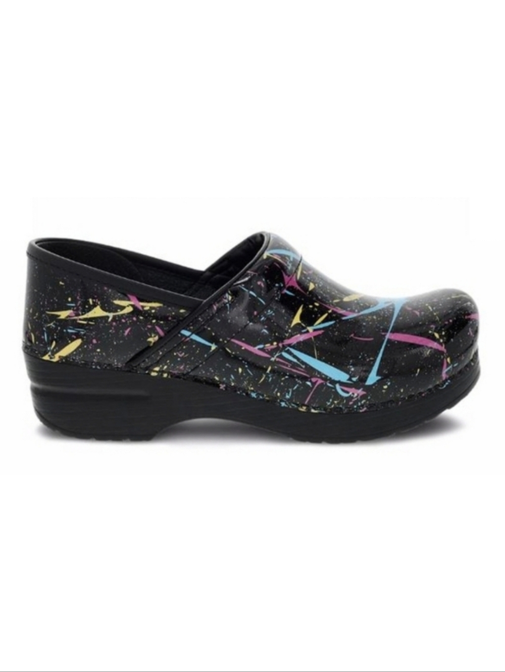 DANSKO Paint Splatter Clogs Leather EU Size 42 / US Size 11.5-12 Comfort Nurse